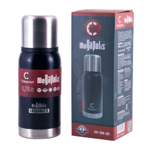 Термос СЛЕДОПЫТ-MEGAPOLIS, 2 крышки, 0,75 л