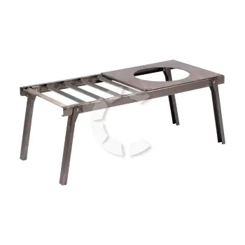 Решетка костровая усиленная 66*30*26 см с подставкой под казан, Следопыт