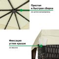 Шатер-беседка 3176В 3х3х2,5м полиэстер, Green Glade