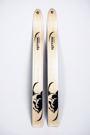 Лыжи Охотник, полнокамусные, дерево, длина 150 см, ширина 15 см