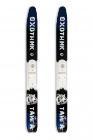 Лыжи Тайга/Охотник, дерево-пластик, длина 175 см, ширина 110 мм, с накладками