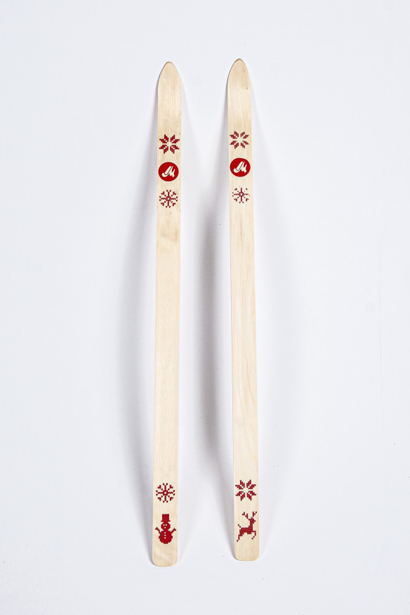 Лыжи Малыш, прогулочные детские 90 см, дерево