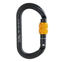 Карабин Овал с муфтой красный, Венто