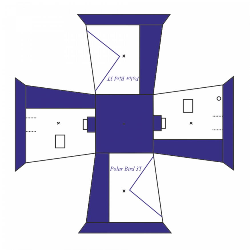 Палатка Polar Bird 3Т, трехместная, трехслойная