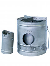 Турбопечка щепочница Век d 160 мм (титан)