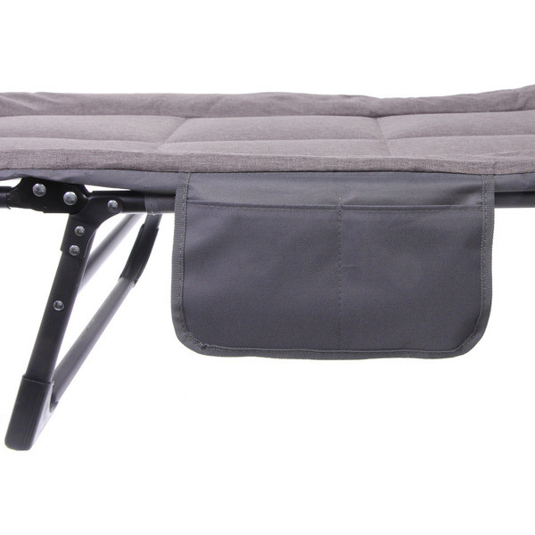 Раскладушка кемпинговая складная 195*64*30 см, серый