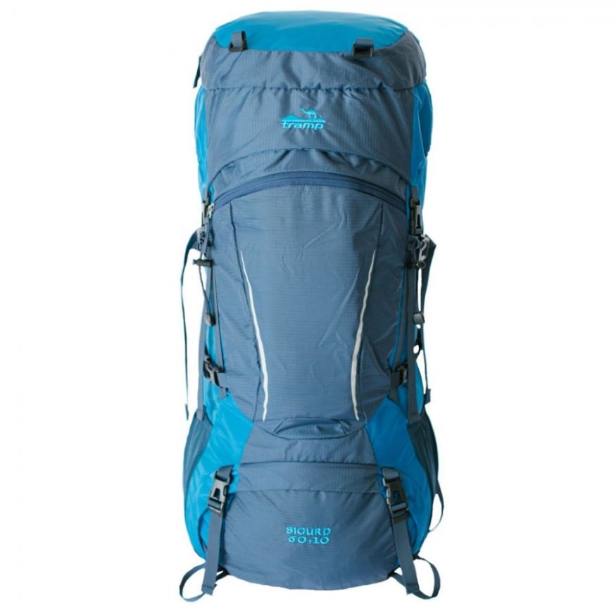 Рюкзак туристический Sigurd 60+10 синий, Tramp