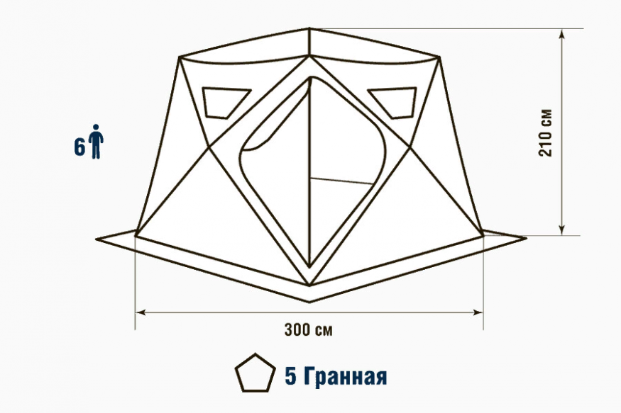 Палатка зимняя Higashi Chum Pro Winter Camo (трехслойная)