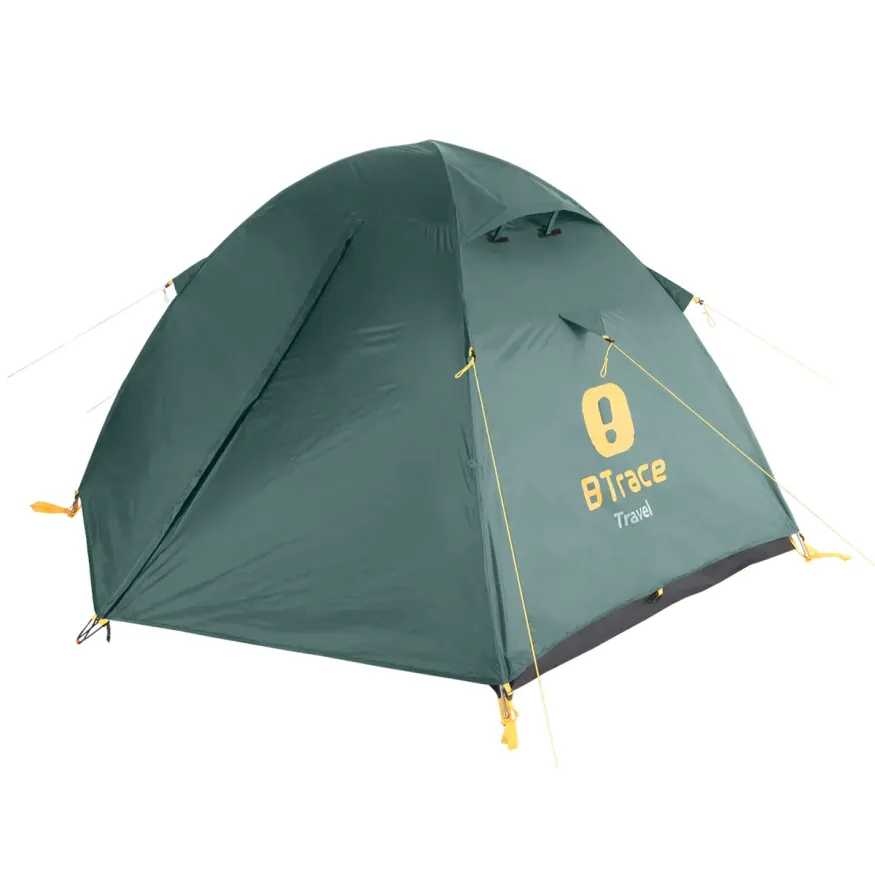 Палатка Travel 2-местная, зеленая, Btrace