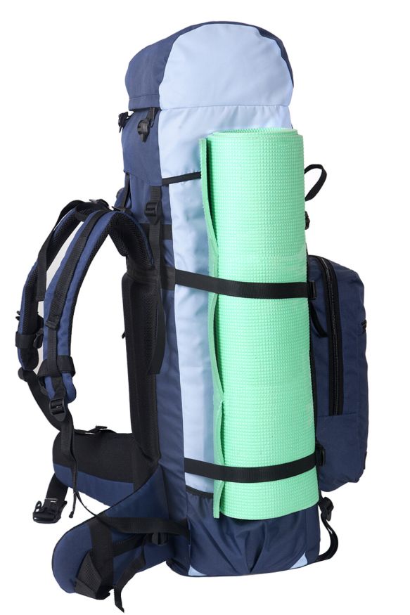 Рюкзак туристический Оптимал 2, серо-красный, 60 л, ТАЙФ