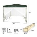 Тент садовый 1028 3х3х2,5м полиэтилен, Green Glade