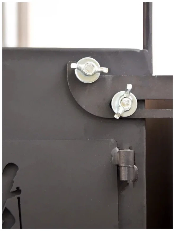 Печь походная Heavy средняя (с экранами, угловыми трубами, грибком), сталь 2 мм, Следопыт