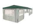 Тент садовый из полиэтилена 9x3x2,5 (8 стенок с окошками)